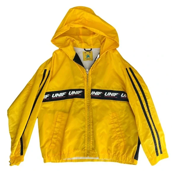 UNIF Yellow Hooded Jacket - Picture 1 of 5
